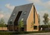 Eigentijdse en moderne woning met raampartij in gevel zoetermeer
