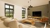 jaren 30 woning zithoek met veel ramen naarden