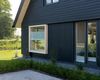 eigentijdse houten woning bloemraam vleuten